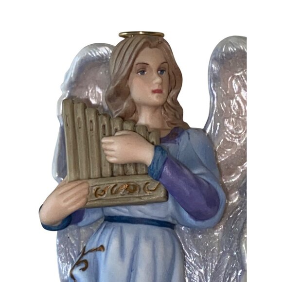 Thomas Kinkade Nativity "Heavens Melody" & "Heavens Song" Angel Figurines - Picture 7 of 16